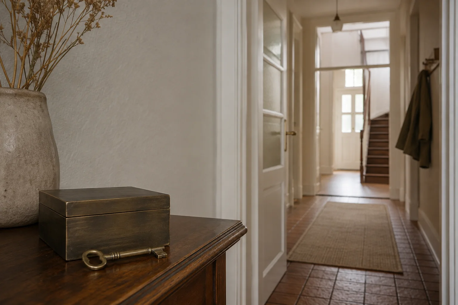 Ratgebermotiv zu Haus geerbt: die ersten Schritte